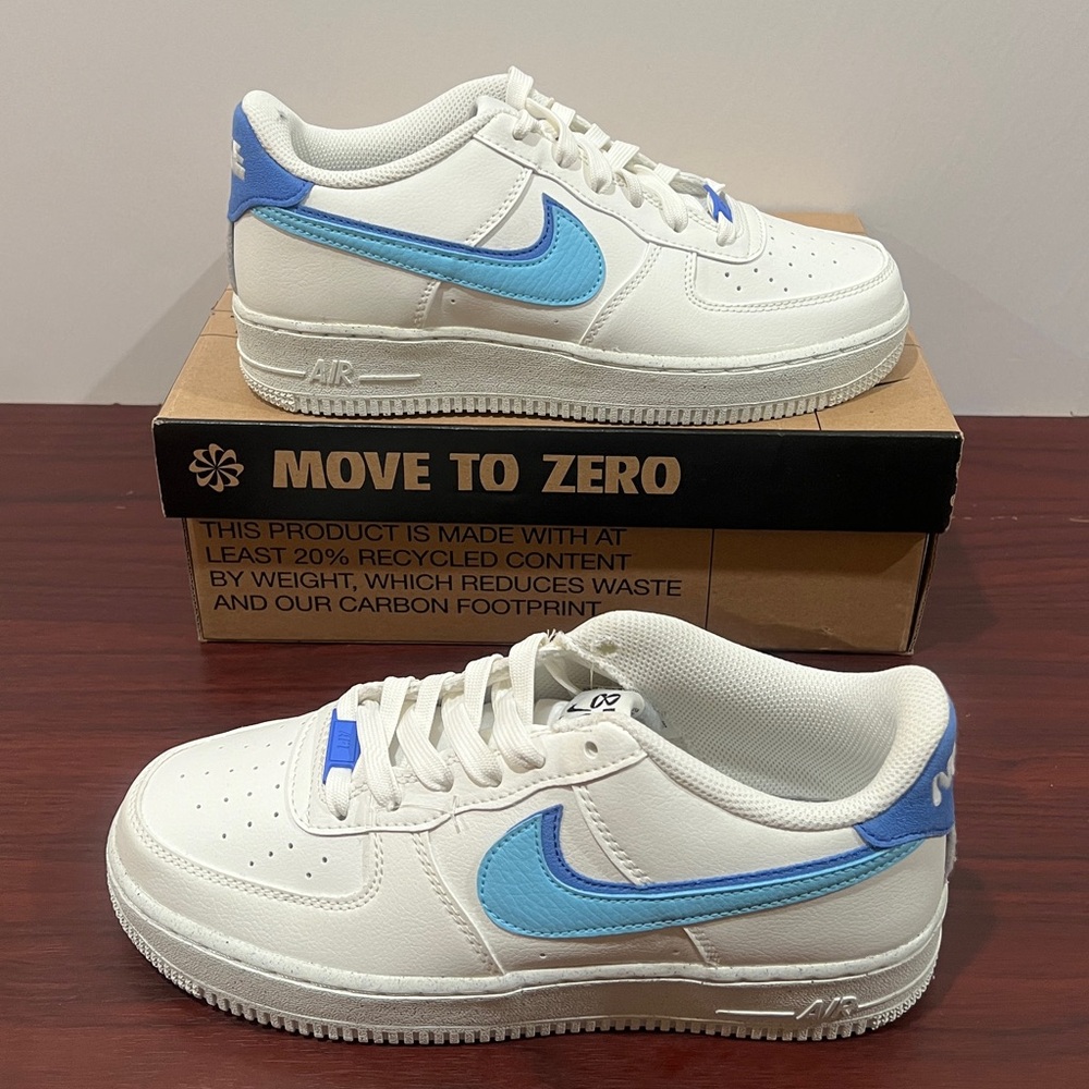 Nike, Air Force 1 LV8, DQ0359 100, White & Blue - Picture 3 of 13